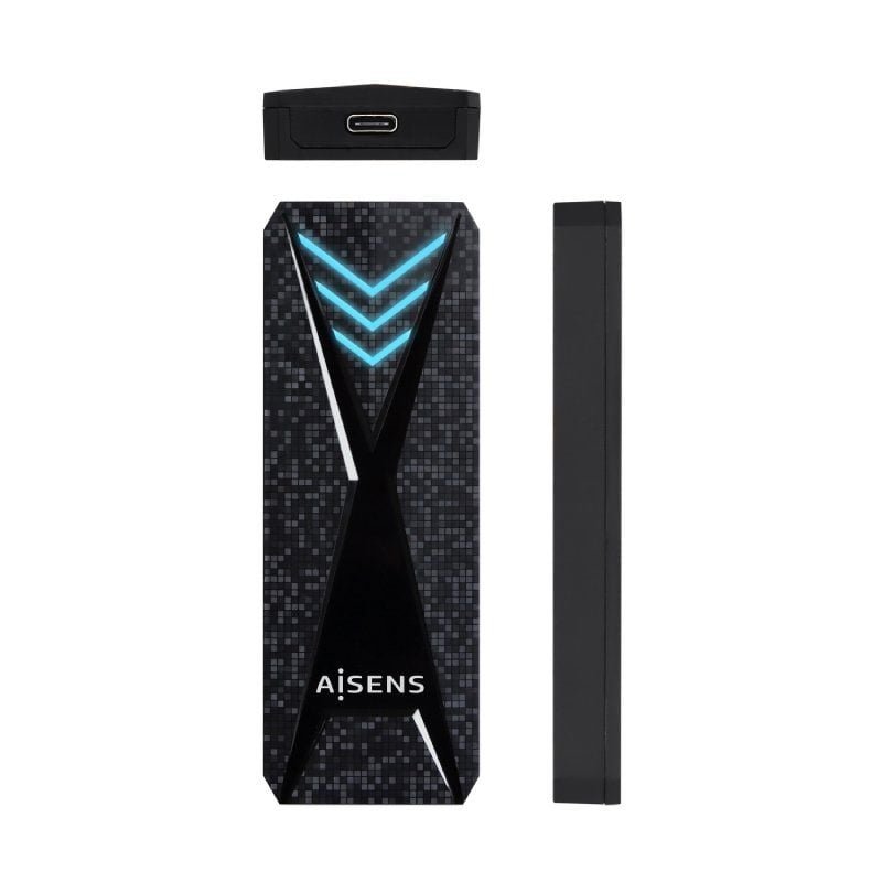 Caja Externa para Disco SSD M.2 NVMe Aisens ASM2-RGB013B/ USB 3.2 Gen2/ Sin Tornillos - изображение 2