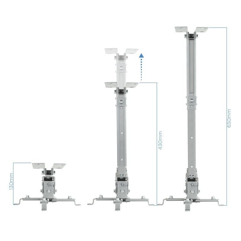 Soporte de Techo para Proyector TooQ PJ2012T-S/ Inclinable-Nivelable/ hasta 20kg - изображение 2