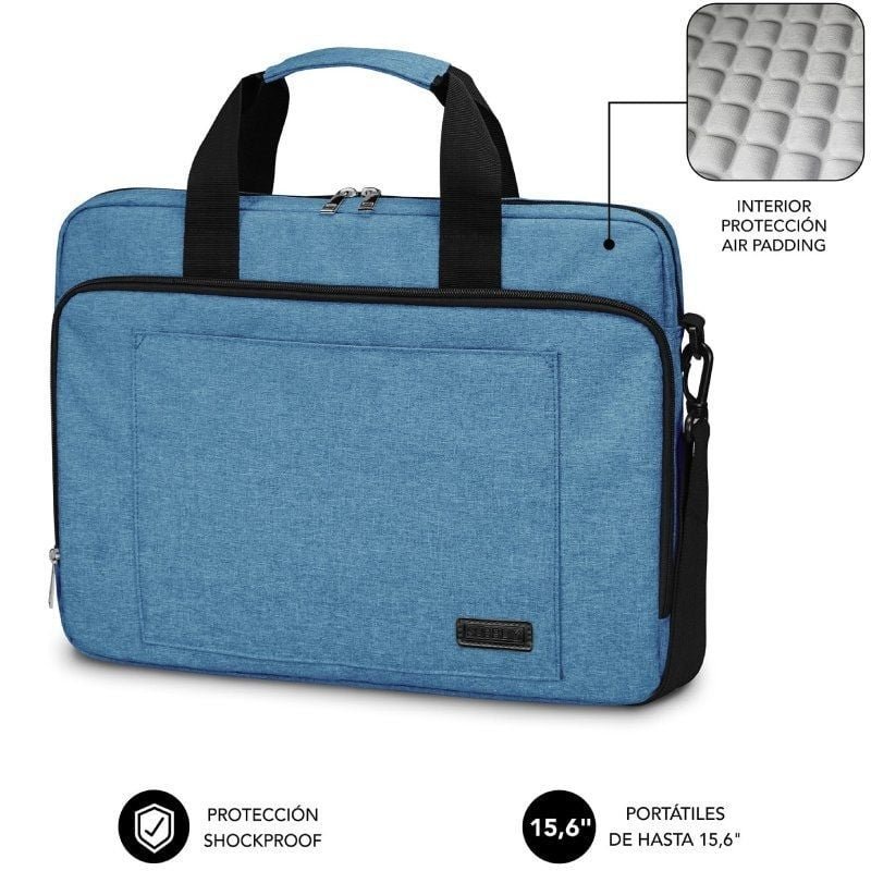Mochila Subblim Air Padding Laptop Bag para Portátiles hasta 15.6"/ Azul