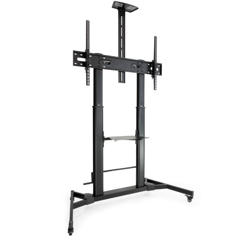 Soporte de Suelo Inclinable/ Ajustable con Ruedas Tooq FS20400HM-B para TV de 60-100"/ hasta 100kg - изображение 2
