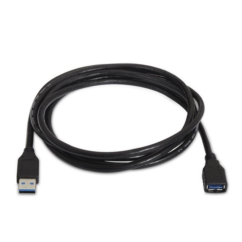 Cable Alargador USB 3.0 Aisens A105-0042/ USB Macho - USB Hembra/ Hasta 9W/ 625Mbps/ 2m/ Negro - изображение 2