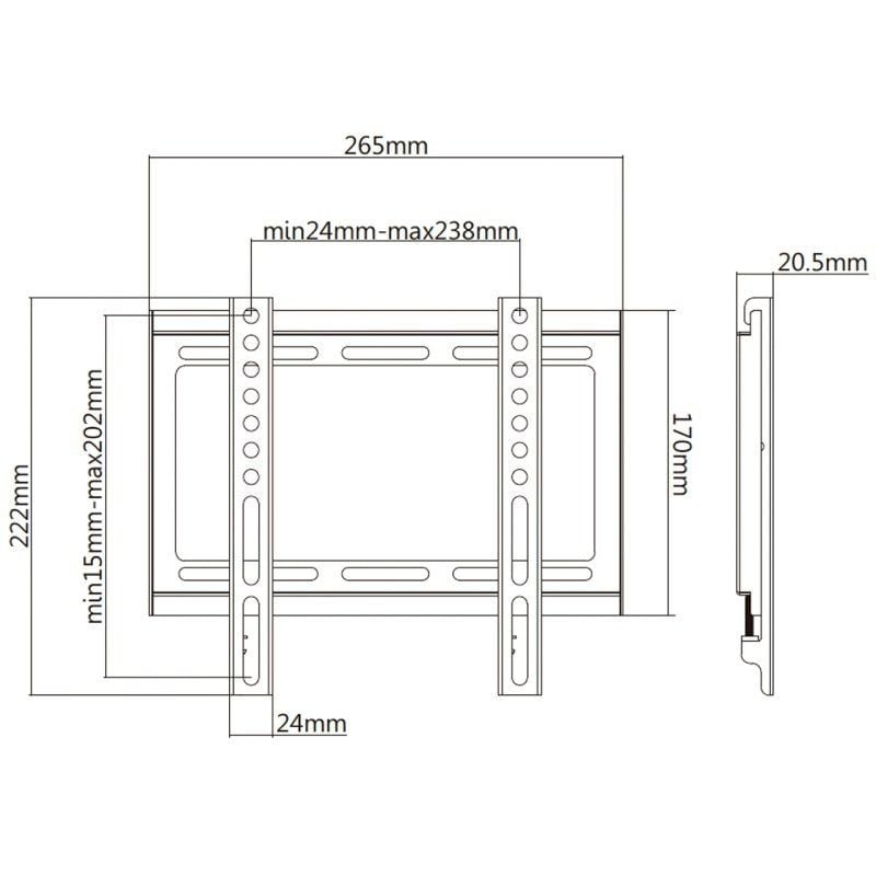 Soporte de Pared Aisens WT42F-157 para TV de 32-42"/ hasta 35kg - изображение 3