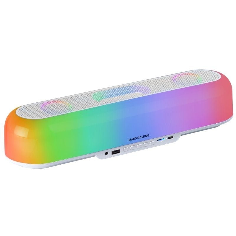 Barra de Sonido con Bluetooth Mars Gaming MSB-ORB/ 20W/ 2.0/ Blanca - изображение 4