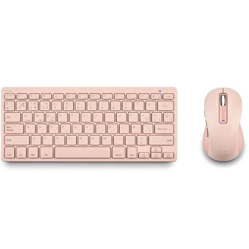 Teclado y Ratón Inalámbricos NGS Fantasy Kit Pink/ Rosa - изображение 3
