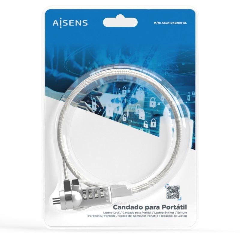 Cable de Seguridad para Portátiles Aisens ASLK-D40N01-SL/ 1.5m - изображение 4