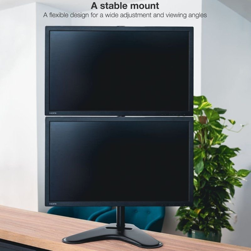 Soporte de Sobremesa para 2 Monitores TooQ DB1703TNV-B/ Giratorio/ Inclinable/ hasta 9kg - изображение 3