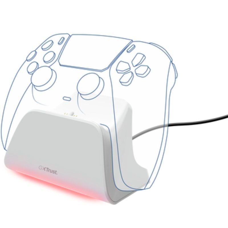 Estación de Recarga Rápida Trust Gaming GXT 255 para PS5/ Blanco - изображение 3