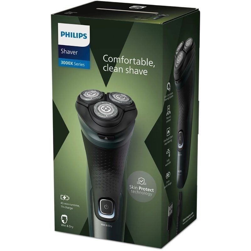 Afeitadora Philips Shaver Series 3000X X3052/ con Batería/ 2 Accesorios - изображение 2