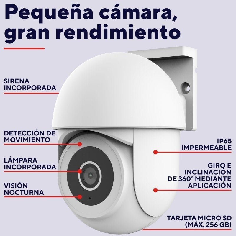 Cámara de Videovigilancia Trust IPCAM-3900/ Visión Nocturna/ Control desde APP - изображение 4