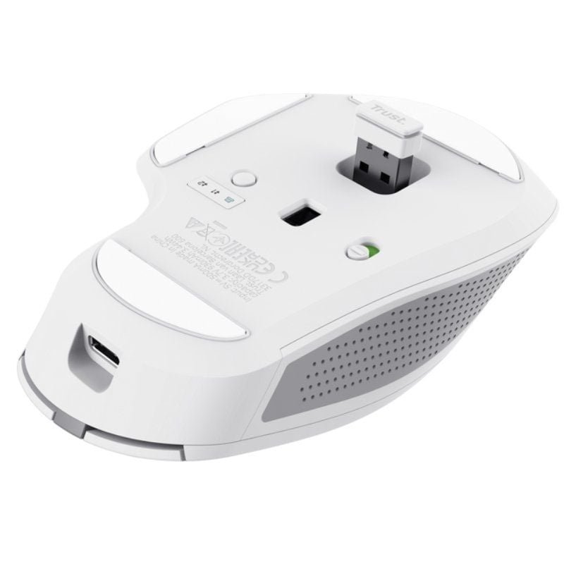 Ratón Inalámbrico por Bluetooth Trust Ozaa+/ Batería recargable/ Hasta 3200 DPI/ Blanco - изображение 5