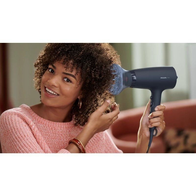 Secador Philips 3000 series BHD360/ 2100W/ Iónico/ Azul/ 3 Accesorios - изображение 4