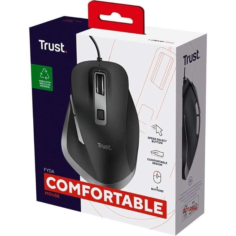 Ratón Ergonómico Trust Fyda Eco/ Hasta 5000 DPI - изображение 4