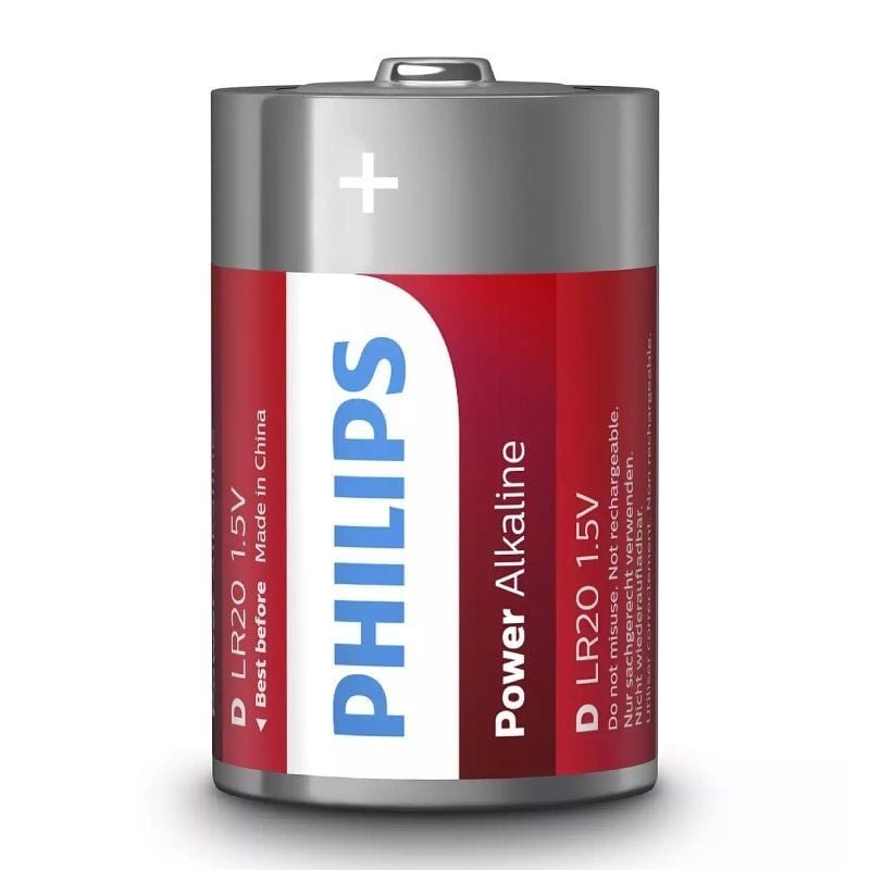 Pack de 2 Pilas D Philips LR20P2B/10/ 1.5V/ Alcalinas - изображение 2