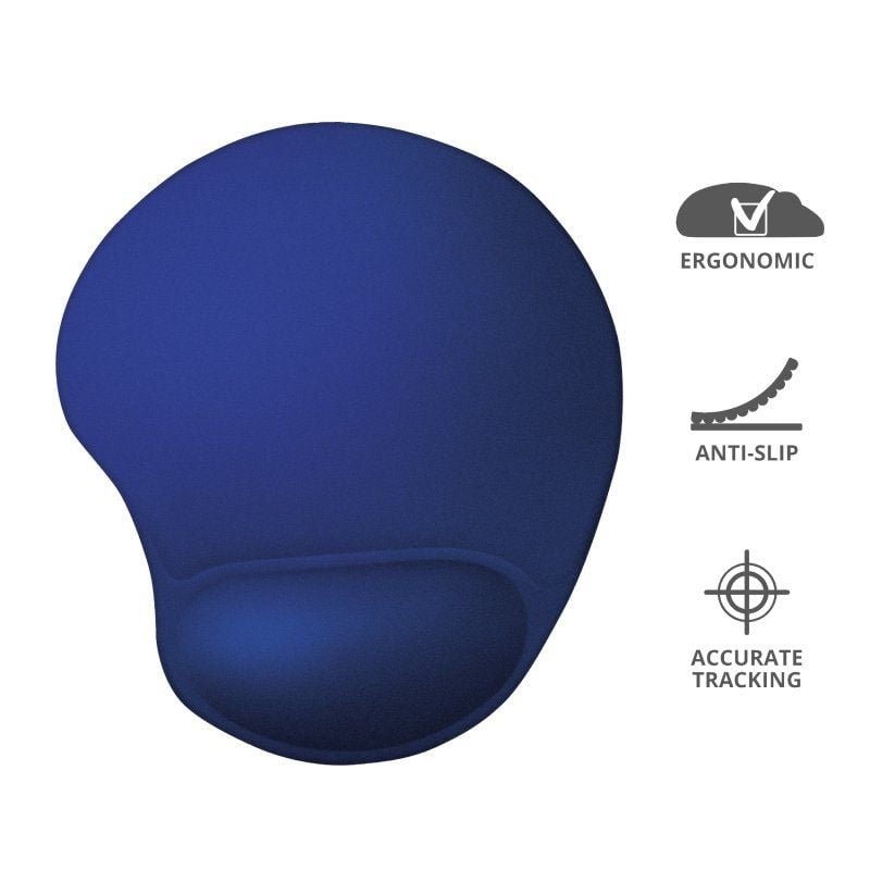 Alfombrilla Ergonómica Trust Bigfoot Gel/ 16 x 205 x 236 mm/ Azul - изображение 3