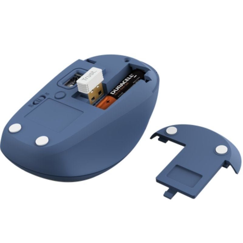 Ratón Mini Inalámbrico Trust Yvi+ Multidispositivo/ Hasta 1600 DPI/ Azul - изображение 4
