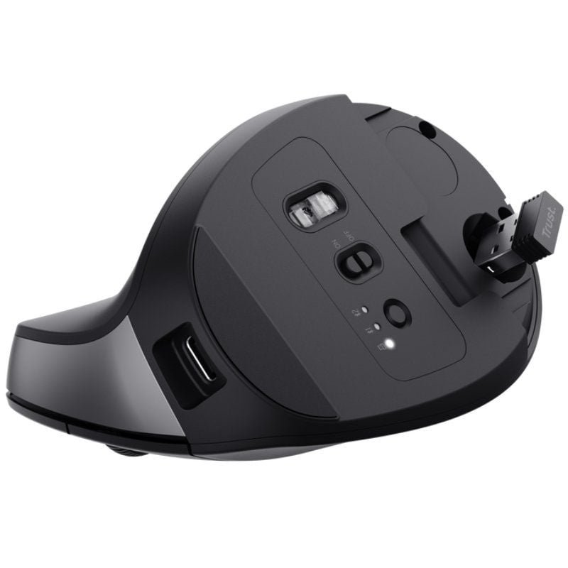 Ratón Vertical Inalámbrico por Bluetooth Trust Bayo+/ Batería Recargable/ Hasta 2400 DPI - изображение 5