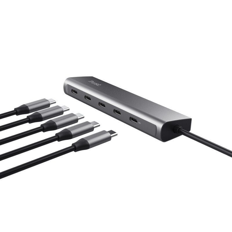 Hub USB Tipo-C Trust Halyx/ 4xUSB Tipo-C/ 1xUSB Tipo-C PD - изображение 2