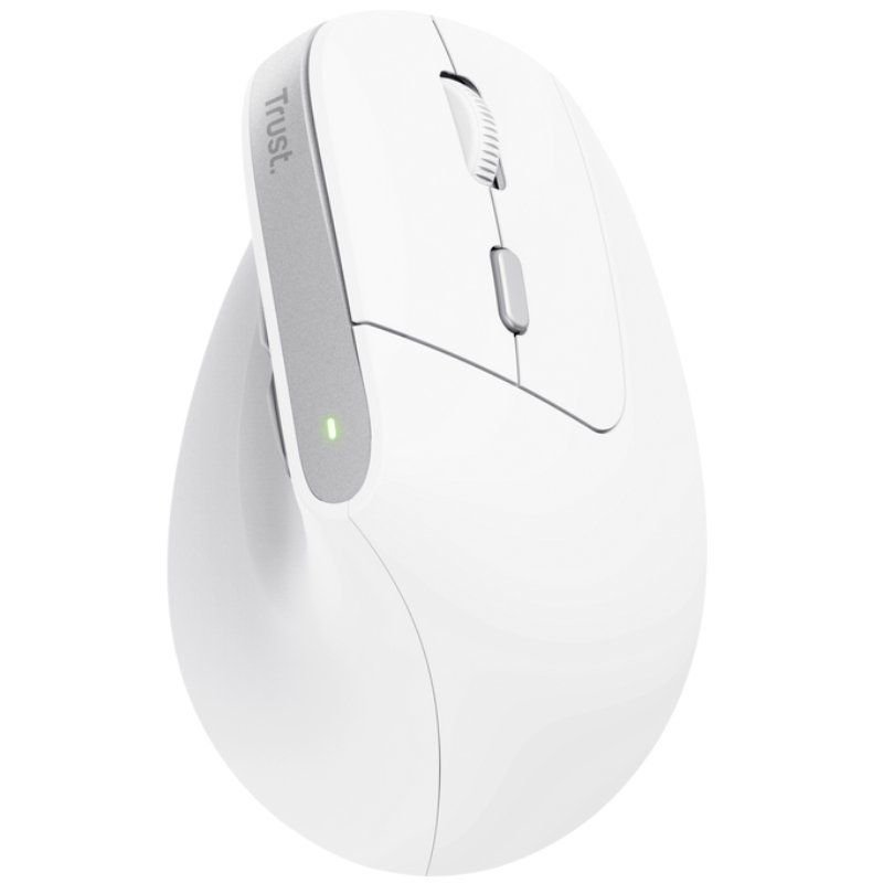 Ratón Vertical Inalámbrico Trust Bayo II/ Batería recargable/ Hasta 2400 DPI/ Blanco - изображение 2