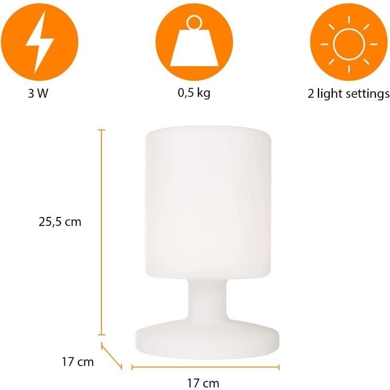 Lámpara de Mesa Smartwares 5000.472/ 4.7W/ Blanca - изображение 3