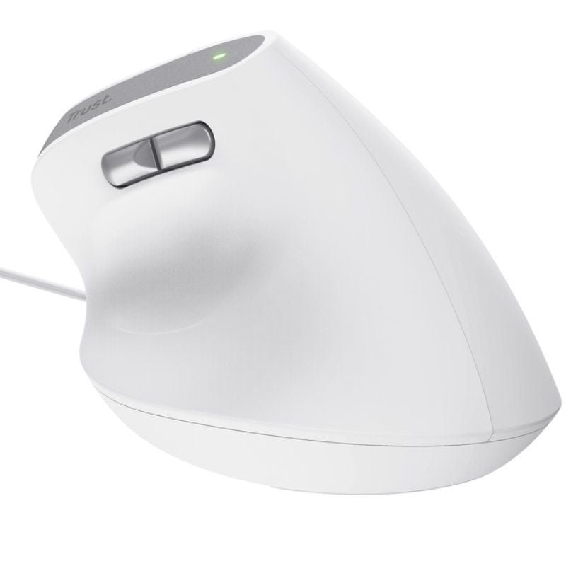 Ratón Vertical Trust Bayo II/ Hasta 2400 DPI/ Blanco - изображение 5