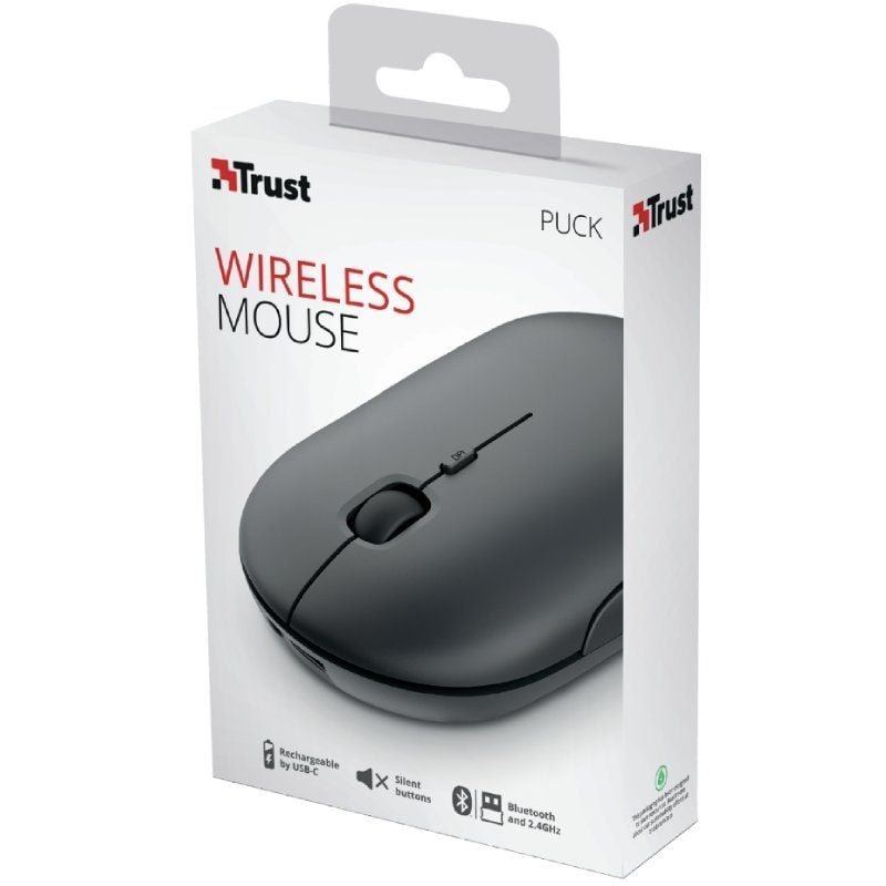 Ratón Inalámbrico por Bluetooth Trust Puck/ Batería recargable/ Hasta 1600 DPI - изображение 5