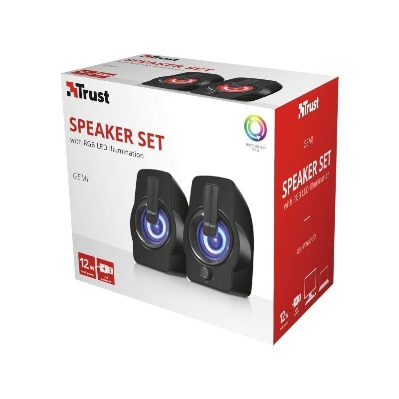 Altavoces Trust Gemi RGB/ 12W/ 2.0 - изображение 4