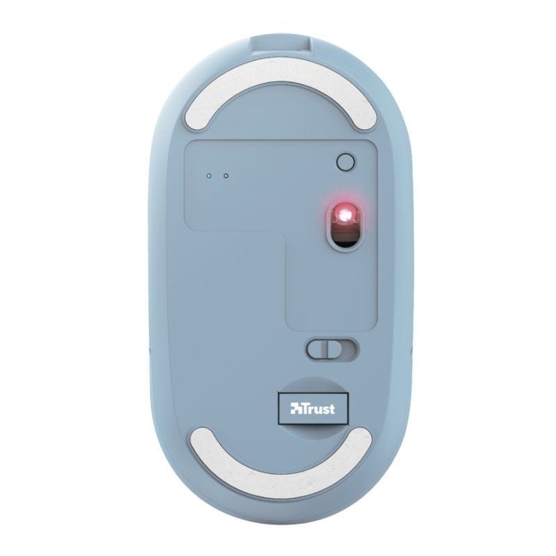 Ratón Inalámbrico por Bluetooth Trust Puck/ Batería recargable/ Hasta 1600 DPI/ Azul - изображение 4
