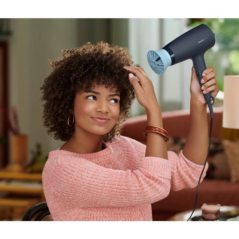 Secador Philips 3000 series BHD360/ 2100W/ Iónico/ Azul/ 3 Accesorios - изображение 3