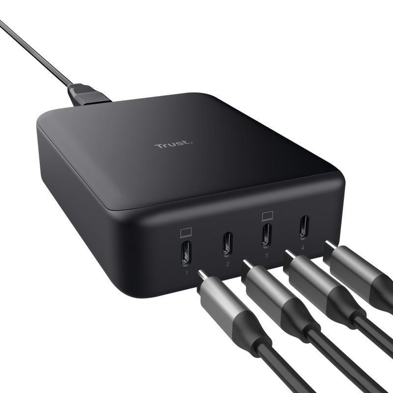 Cargador de Portátiles GaN Trust Maxo/ 4xUSB Tipo-C/ 240W - изображение 2