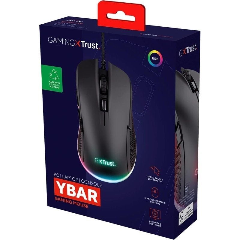 Ratón Gaming Trust Gaming GXT 922 YBAR/ Hasta 7200 DPI - изображение 5