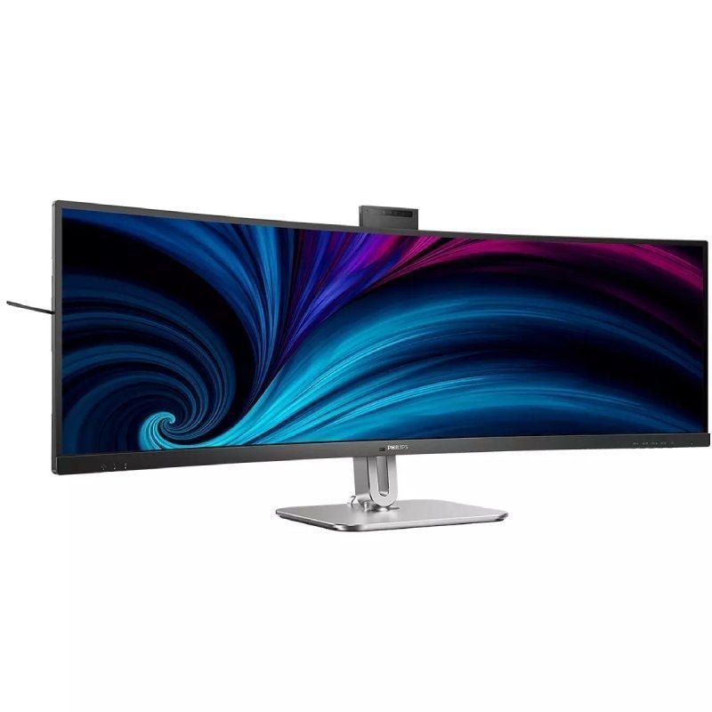 Monitor Profesional Ultraparonámico Curvo Philips 49B2U5900CH 48.8"/ Dual QHD/ Webcam/ Multimedia/ Regulable en altura/ Plata y Negro - изображение 2