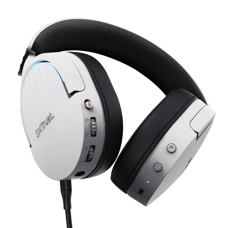 Auriculares Gaming Inalámbricos con Micrófono Trust Gaming GXT 491 Fayzo/ Bluetooth/ Jack 3.5/ Blancos - изображение 3
