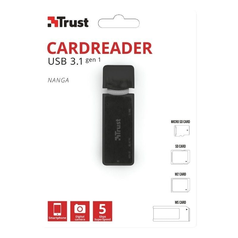 Lector de Tarjetas Externo Trust Nanga 21935/ USB 3.1 - изображение 3