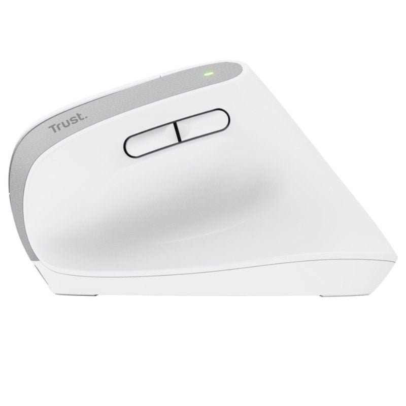 Ratón Vertical Inalámbrico por Bluetooth Trust Bayo+/ Batería Recargable/ Hasta 2400 DPI/ Blanco - изображение 3