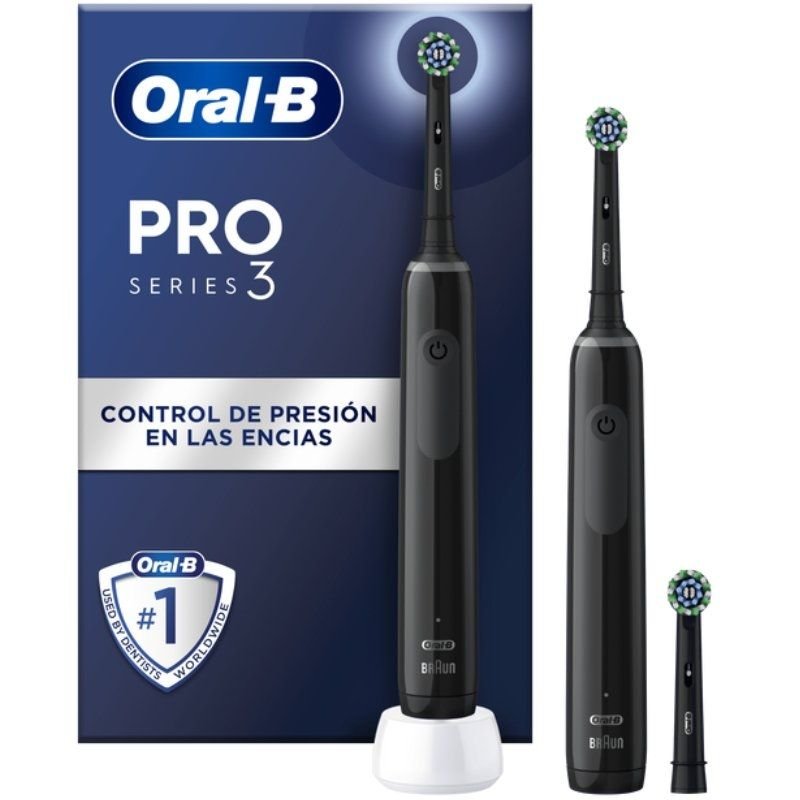 Cepillo Dental Braun Oral-B Series Pro 3 3000/ Incluye 4 Recambios/ Negro - изображение 2