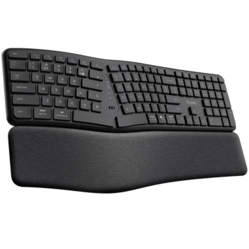 Teclado Inalámbrico por Bluetooth Trust Keyra Multidispositivo Ergonómico - изображение 3