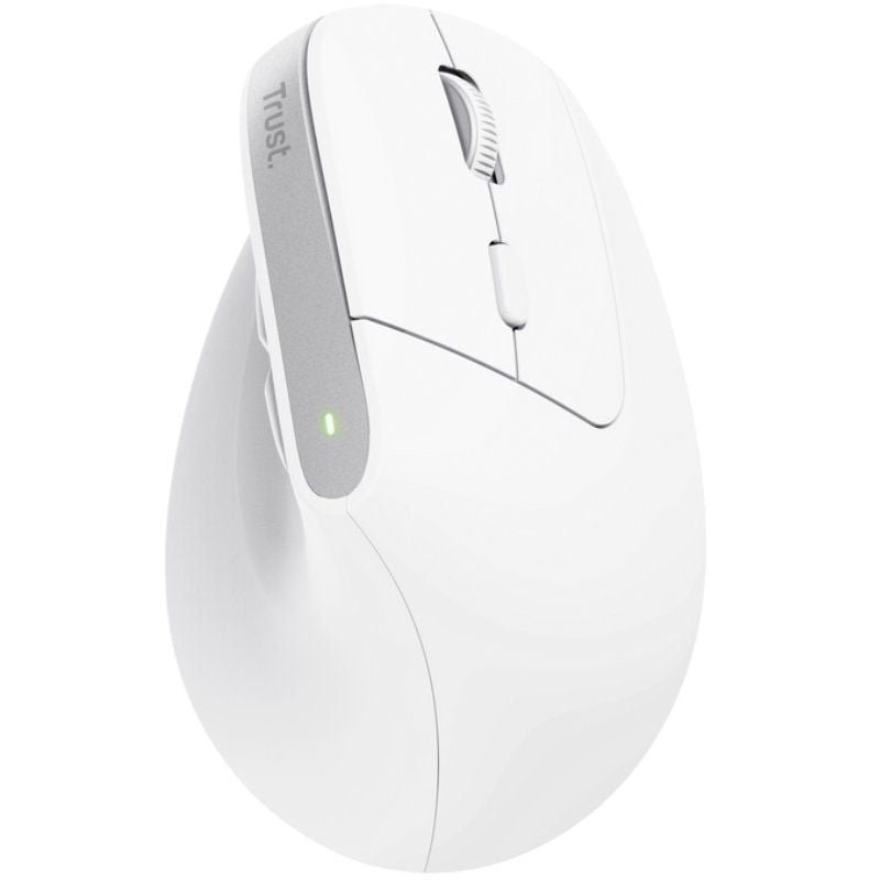 Ratón Vertical Inalámbrico por Bluetooth Trust Bayo+/ Batería Recargable/ Hasta 2400 DPI/ Blanco - изображение 2