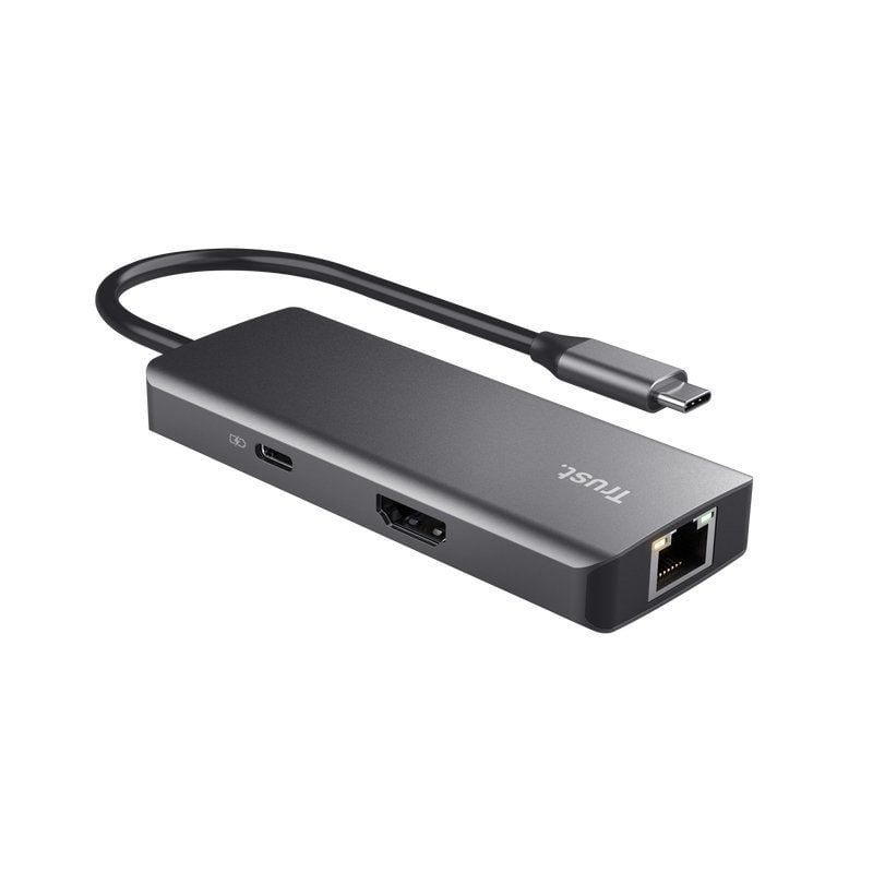 Docking USB Tipo-C Trust Dalyx/ 2xUSB/ 2xUSB Tipo-C/ 1xHDMI/ 1xRJ45/ Gris - изображение 3