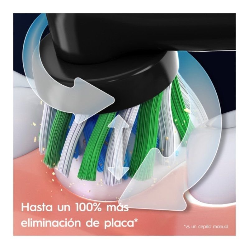 Cepillo Dental Braun Oral-B Series Pro 3 3000/ Incluye 4 Recambios/ Negro - изображение 4