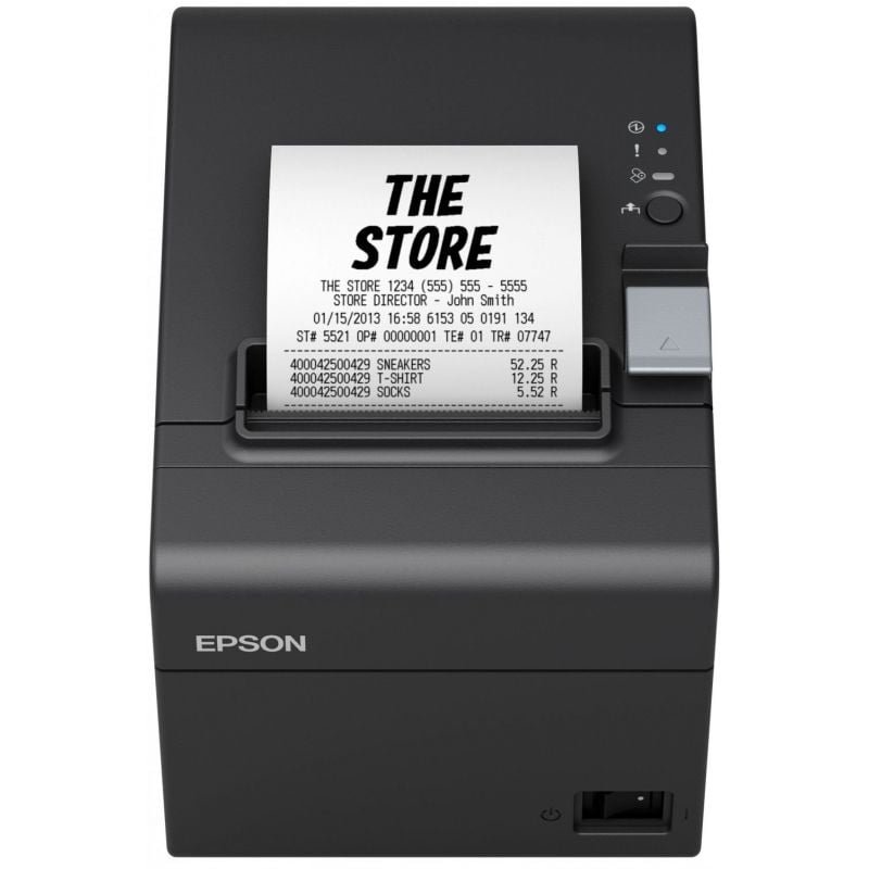 Impresora de Tickets Epson TM-T20III/ Térmica/ Ancho papel 80mm/ USB-RS232/ Negra - изображение 4