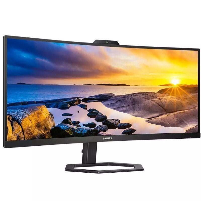 Monitor Profesional Ultrapanorámico Curvo Philips 34E1C5600HE 34"/ WQHD/ Webcam/ Multimedia/ Regulable en altura/ Negro - изображение 2