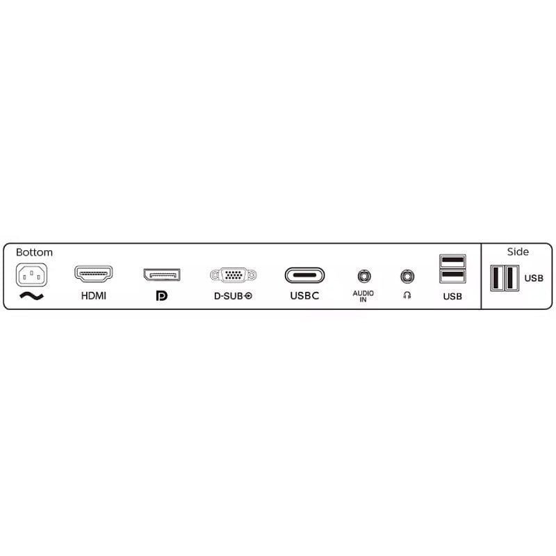 Monitor Profesional Philips 243B9 23.8"/ Full HD/ Multimedia/ Negro - изображение 5