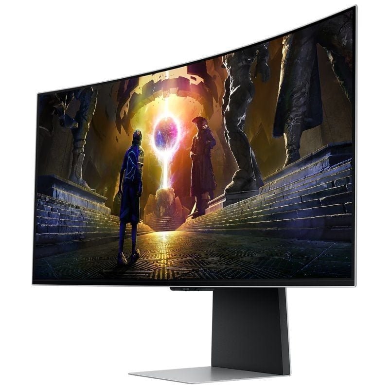 Monitor Gaming Ultrapanorámico Curvo Samsung G8 Odyssey OLED S34DG850SU 34"/ WQHD/ 0.03ms/ 175Hz/ Multimedia/ Regulable en Altura/ Plata - изображение 2