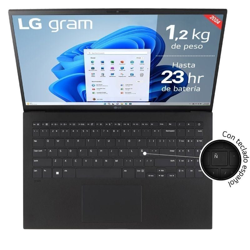 Portátil LG Gram 15Z90S-G.AA55B Intel Core Ultra 5-125H/ 16GB/ 512GB SSD/ 15.6"/ Win11 - изображение 4