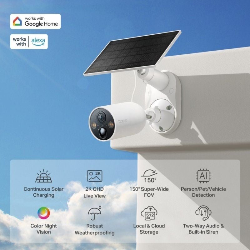 Cámaras de Videovigilancia TP-Link Tapo C425 KIT/ Visión Nocturna/ Control desde APP/ Incluye Panel Solar - изображение 2