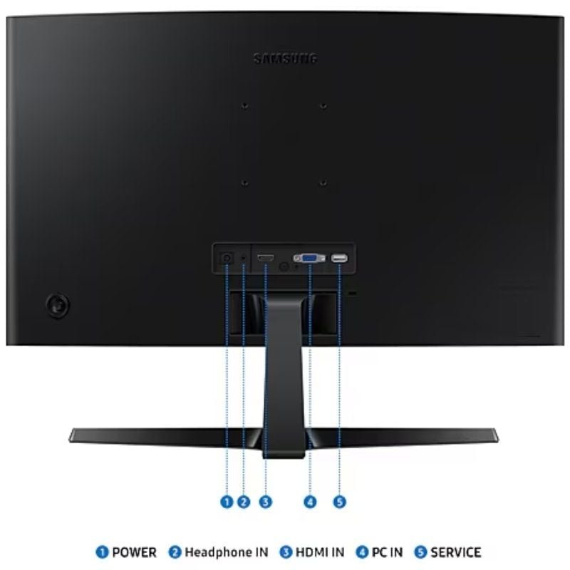 Monitor Curvo Samsung Essential Monitor S3 S24D366GAU/ 24"/ Full HD/ Negro - изображение 5