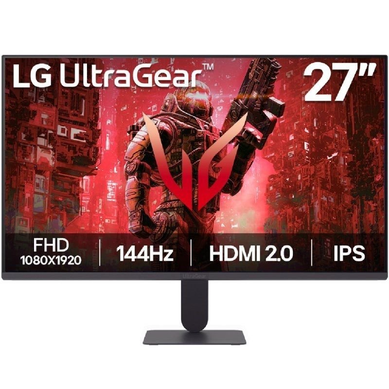 Monitor Gaming LG UltraGear G4 27G411A-B 27"/ Full HD/ 1ms/ 144Hz/ IPS/ Negro