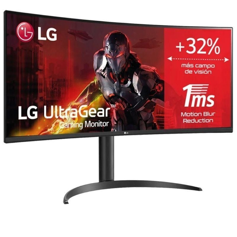 Monitor Gaming Ultrapanorámico Curvo LG UltraGear 34WP65CP-B 34"/ WQHD/ 1ms/ 160Hz/ VA/ Multimedia/ Negro - изображение 2