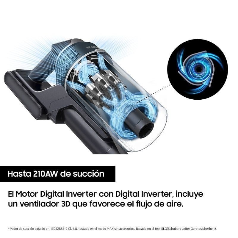 Aspirador Escoba con batería Samsung Jet 95 Pet/ 25.2V/ Autonomía 60 Min - изображение 4