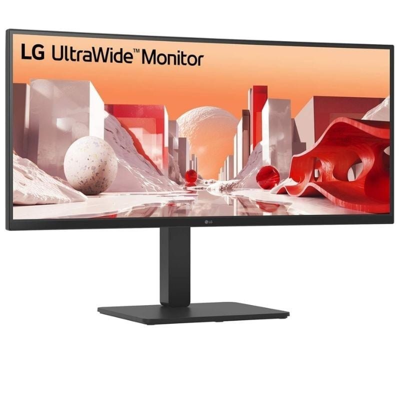 Monitor Profesional Ultrapanorámico Curvo LG UltraWide 34BA75QE-B 34"/ WQHD/ Multimedia/ Regulable en altura/ Negro